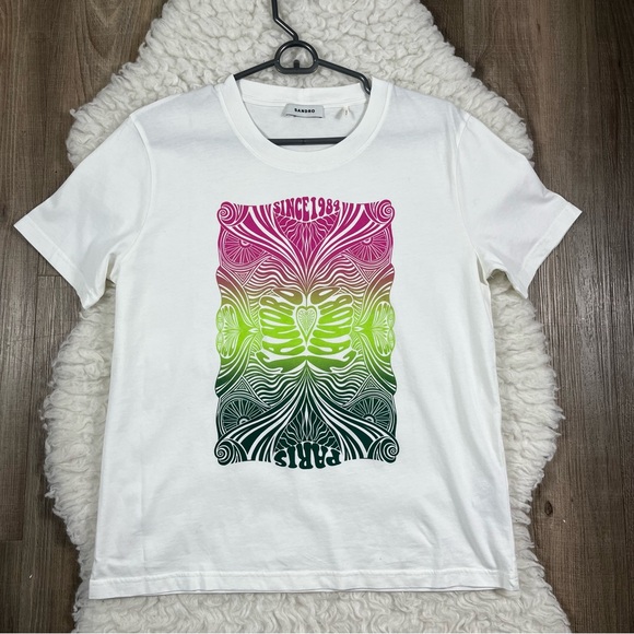 NEW Sandro graphic tee - Picture 1 of 6